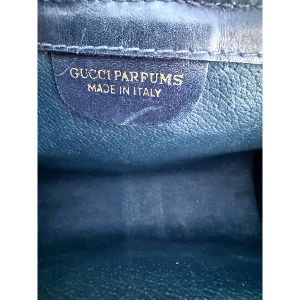 Gucci Navy/Red Web GG Monogram Crossbody Clutch SMALL - Picture 5 of 12